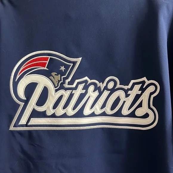 NWOT 🏈 NFL NEW ENGLAND PATRIOTS LIGHTWEIGHT FLEECE LINED JACKET Size Men’s L - Picture 4 of 10